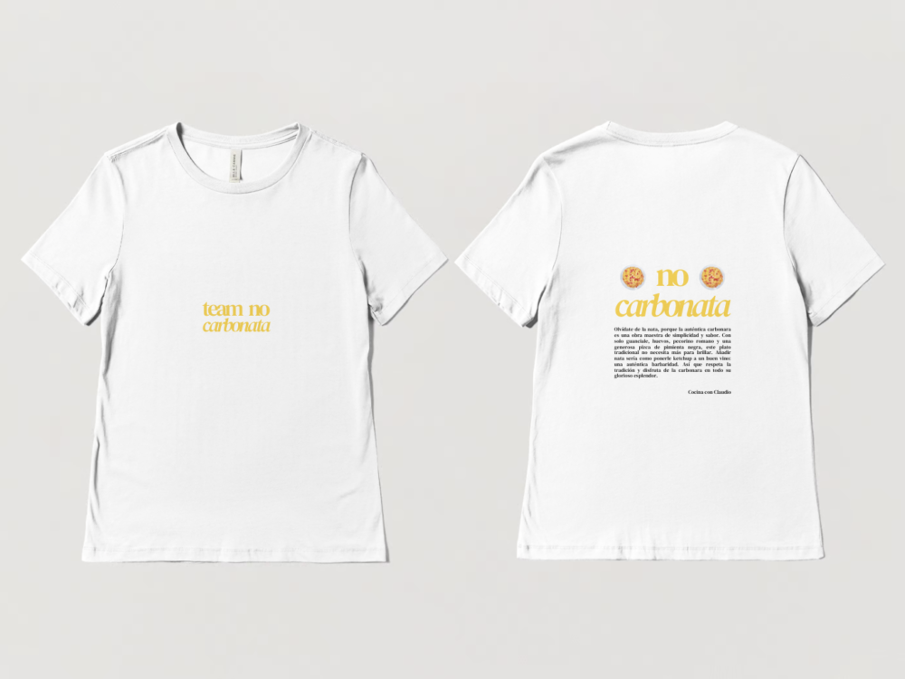 camiseta team no carbonata
